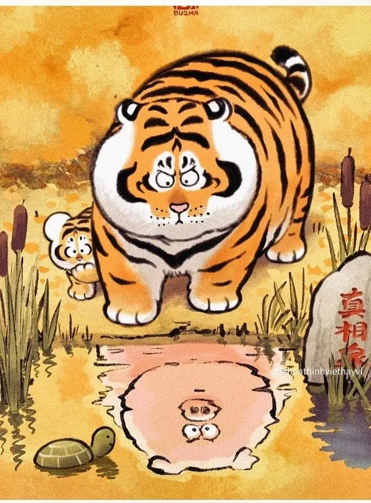 Hình nền con hổ cute độc đáo và sáng tạo 47