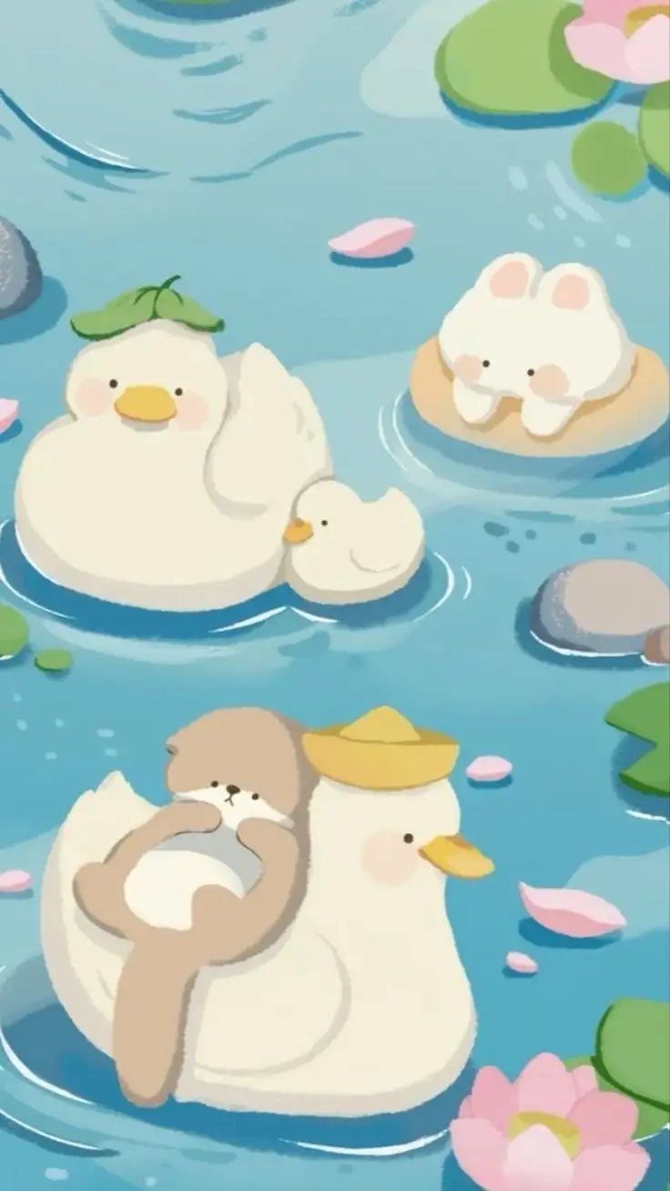 Hình nền con vịt cute - Bộ sưu tập hình nền dễ thương với hình ảnh con vịt 12