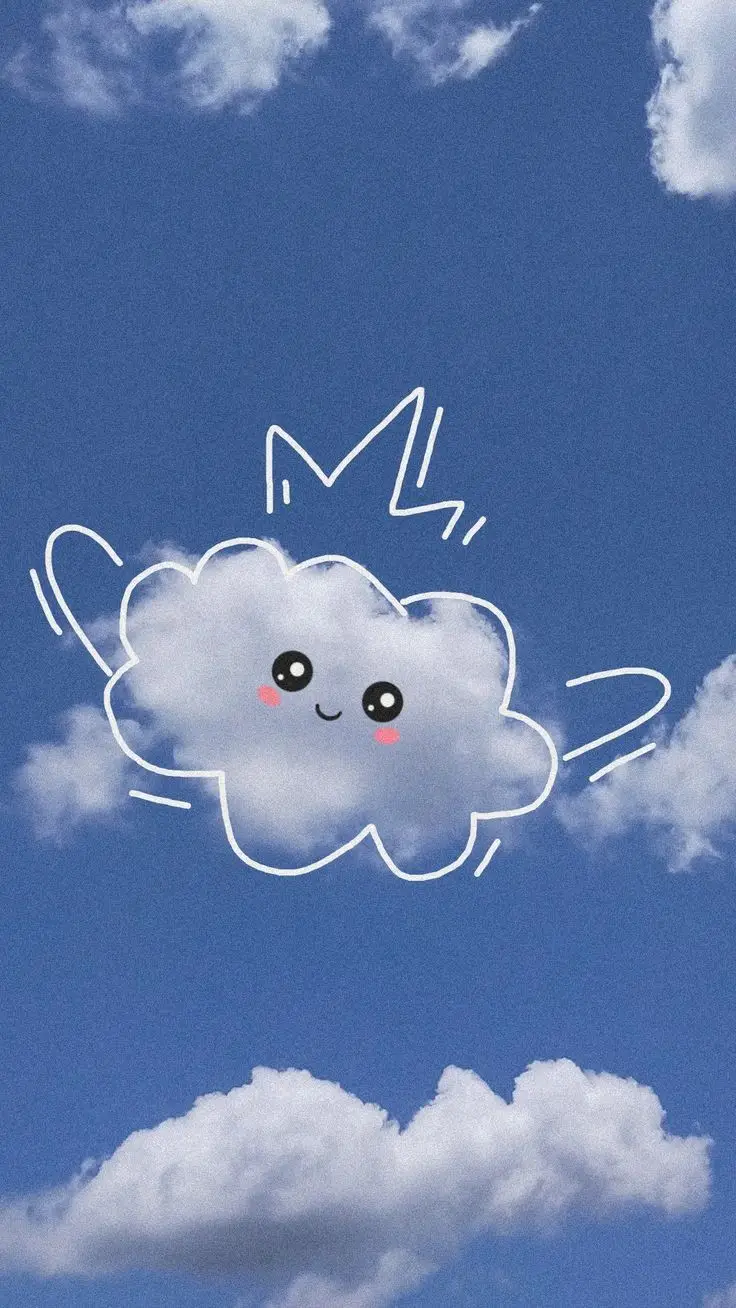Hình nền dễ thương ảnh mây cute - Thế giới bầu trời trong lành 2