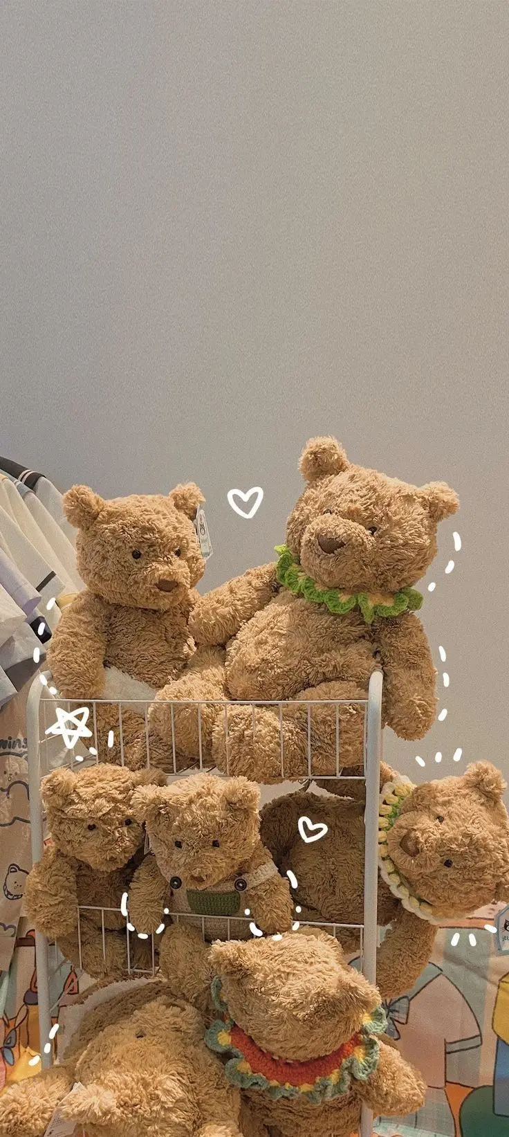 Hình nền gấu bông cute dễ thương cho điện thoại 2