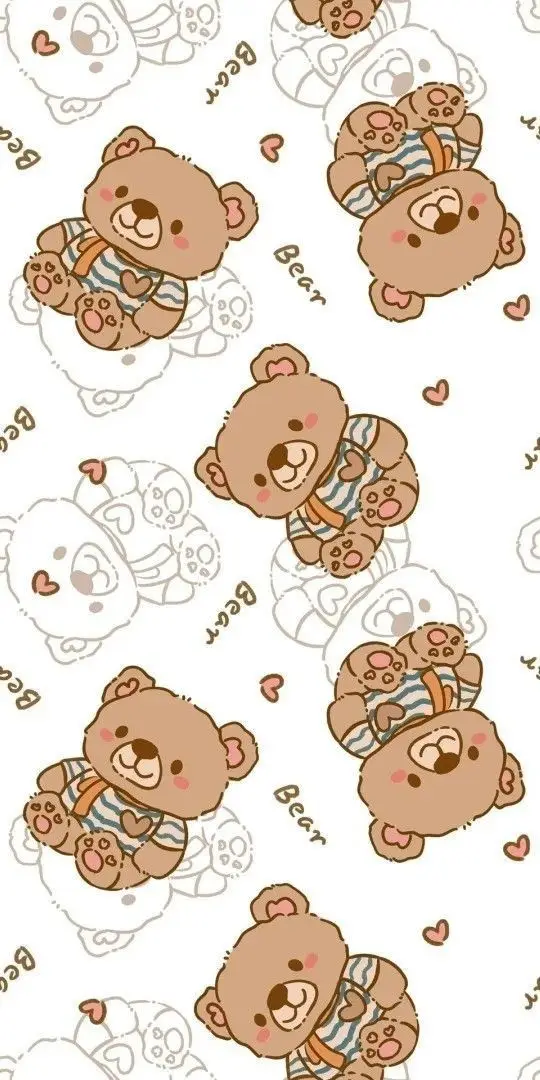 Hình nền gấu bông cute dễ thương cho điện thoại 14