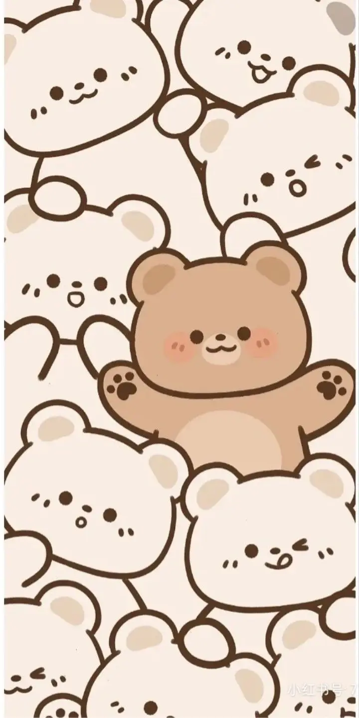 Hình nền gấu bông cute dễ thương cho điện thoại 35