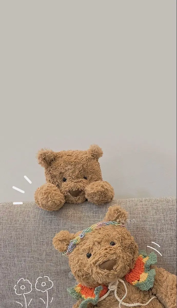 Hình nền gấu bông cute dễ thương cho điện thoại 39