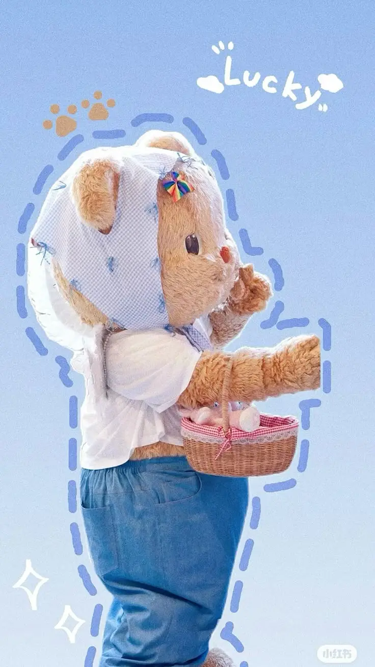 Hình nền gấu bông cute dễ thương cho điện thoại 49
