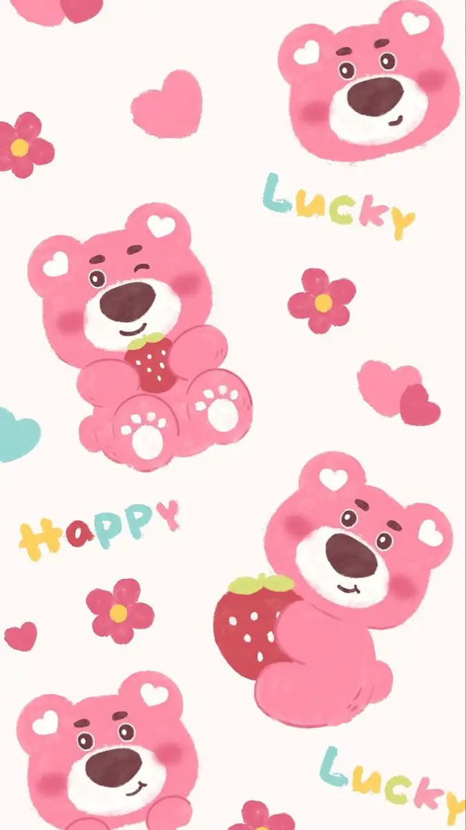 Hình nền gấu dâu cute cho những ai yêu động vật 10