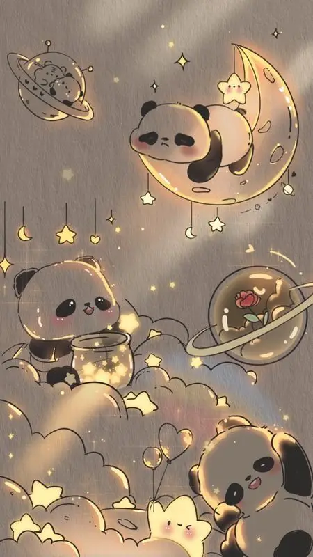 Hình nền gấu trúc cute đáng yêu 2