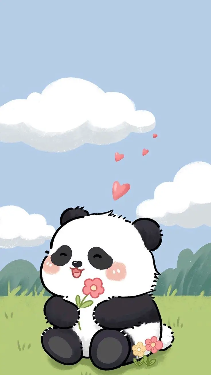 Hình nền gấu trúc cute đáng yêu 4