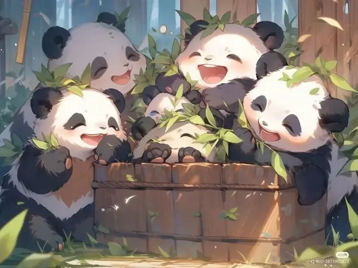 Hình nền gấu trúc cute đáng yêu 13
