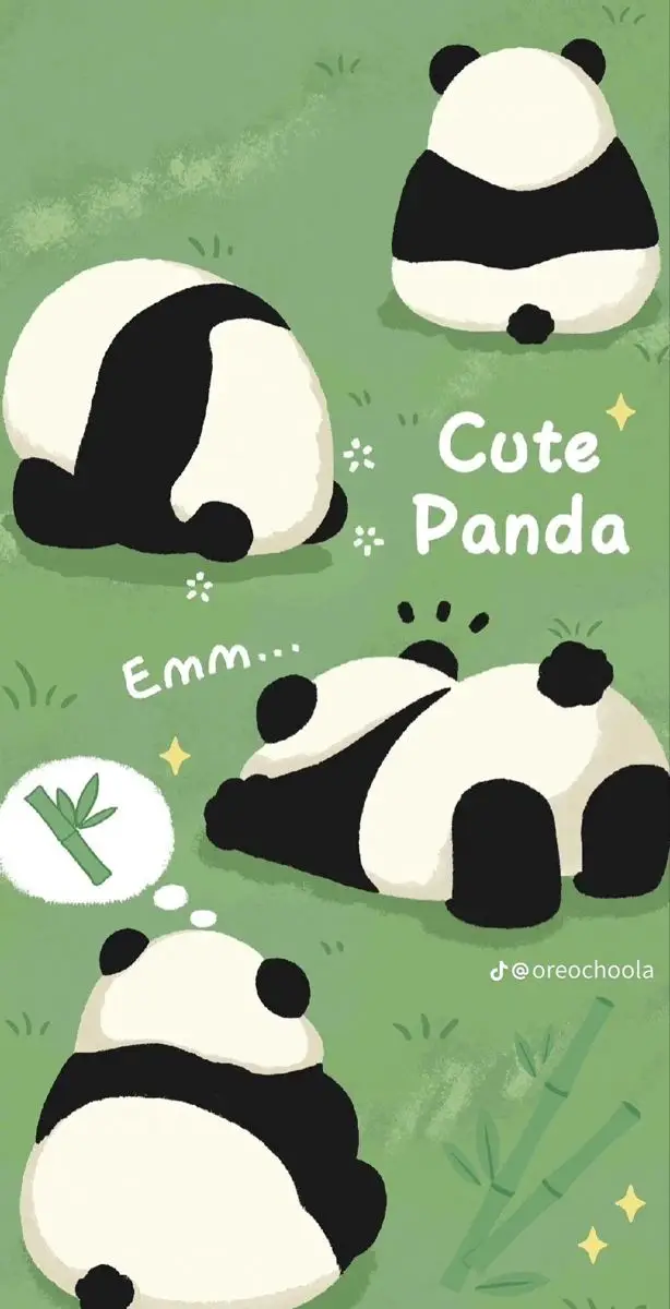 Hình nền gấu trúc cute đáng yêu 24