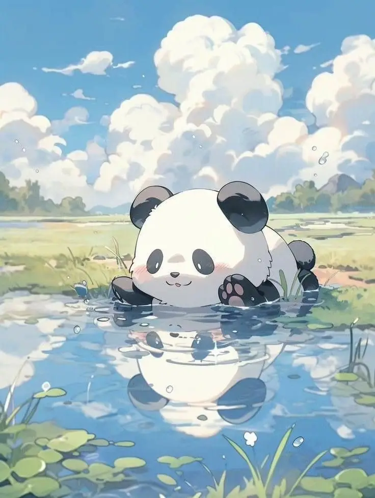 Hình nền gấu trúc cute đáng yêu 40