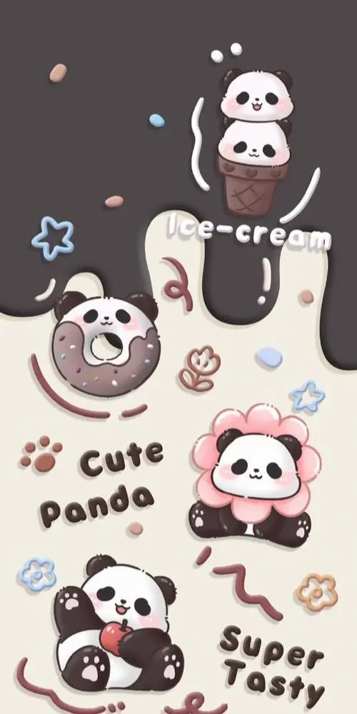 Hình nền gấu trúc cute đáng yêu 44