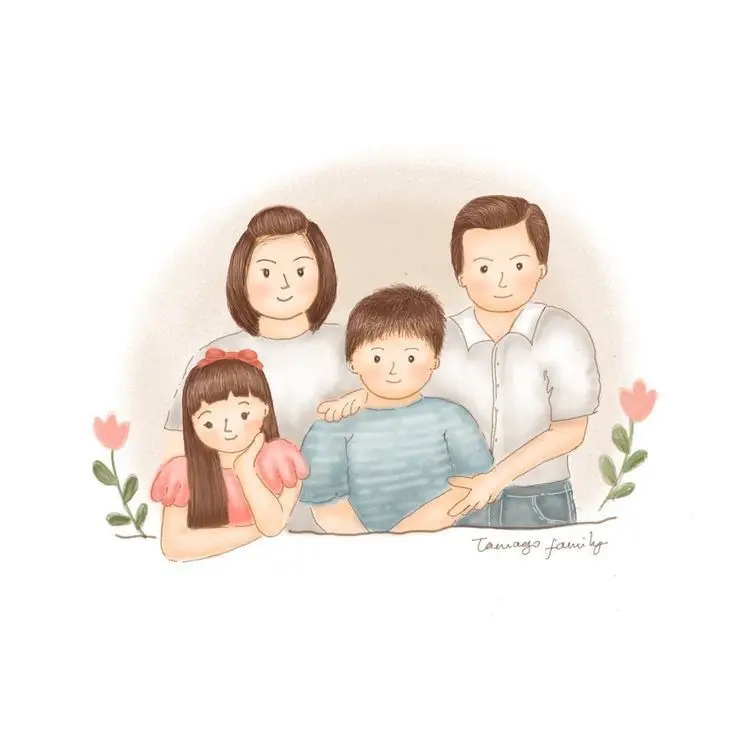 Hình nền gia đình 4 người đẹp và ý nghĩa 1