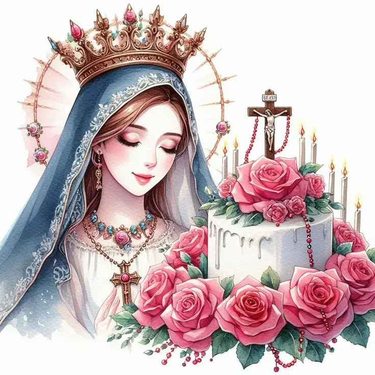 Hình nền đức mẹ Maria đẹp cho máy tính và điện thoại 31