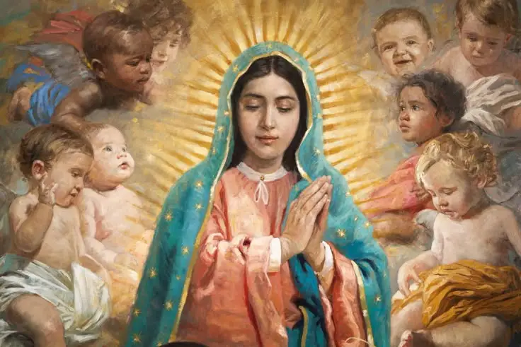 Hình nền đức mẹ Maria đẹp cho máy tính và điện thoại 46