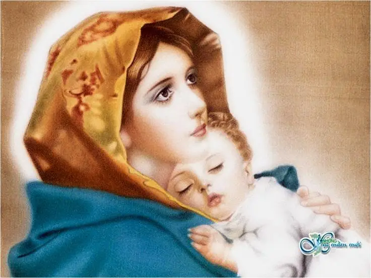 Hình nền đức mẹ Maria đẹp cho máy tính và điện thoại 48