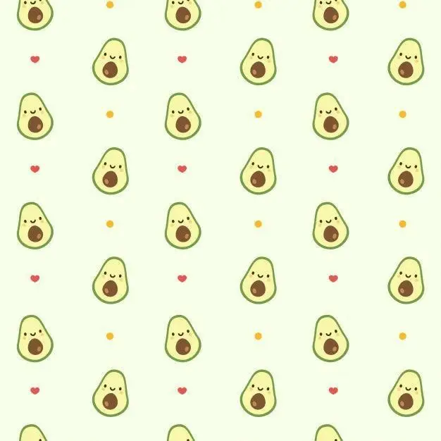 Hình nền hình trái bơ cute ngập tràn màu sắc 10