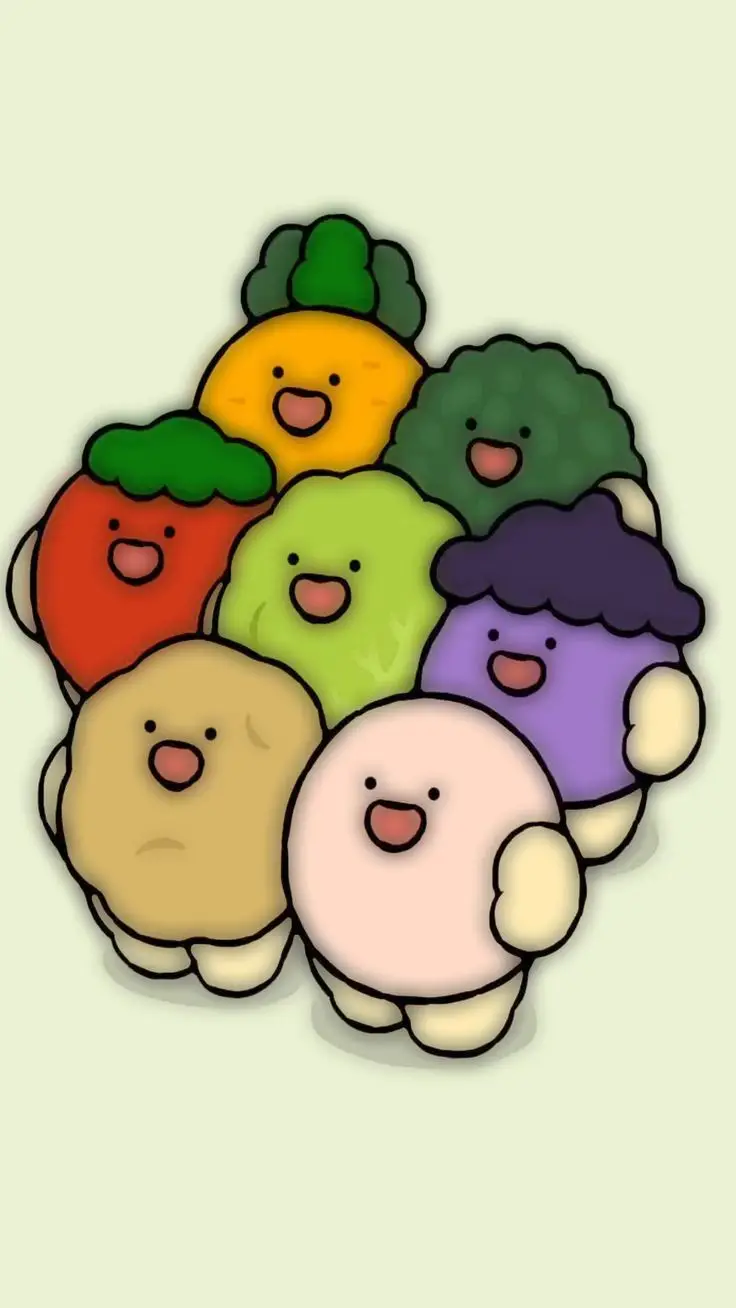 Hình nền hình trái bơ cute ngập tràn màu sắc 22
