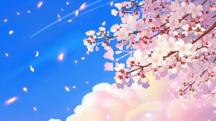 Hình nền hoa anh đào anime tuyệt đẹp cho máy tính 2