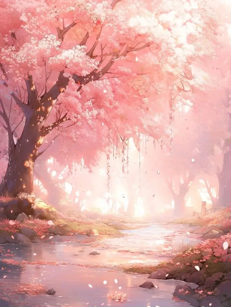 Hình nền hoa anh đào anime tuyệt đẹp cho máy tính 22