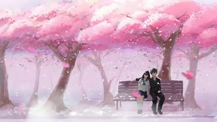 Hình nền hoa anh đào anime tuyệt đẹp cho máy tính 29