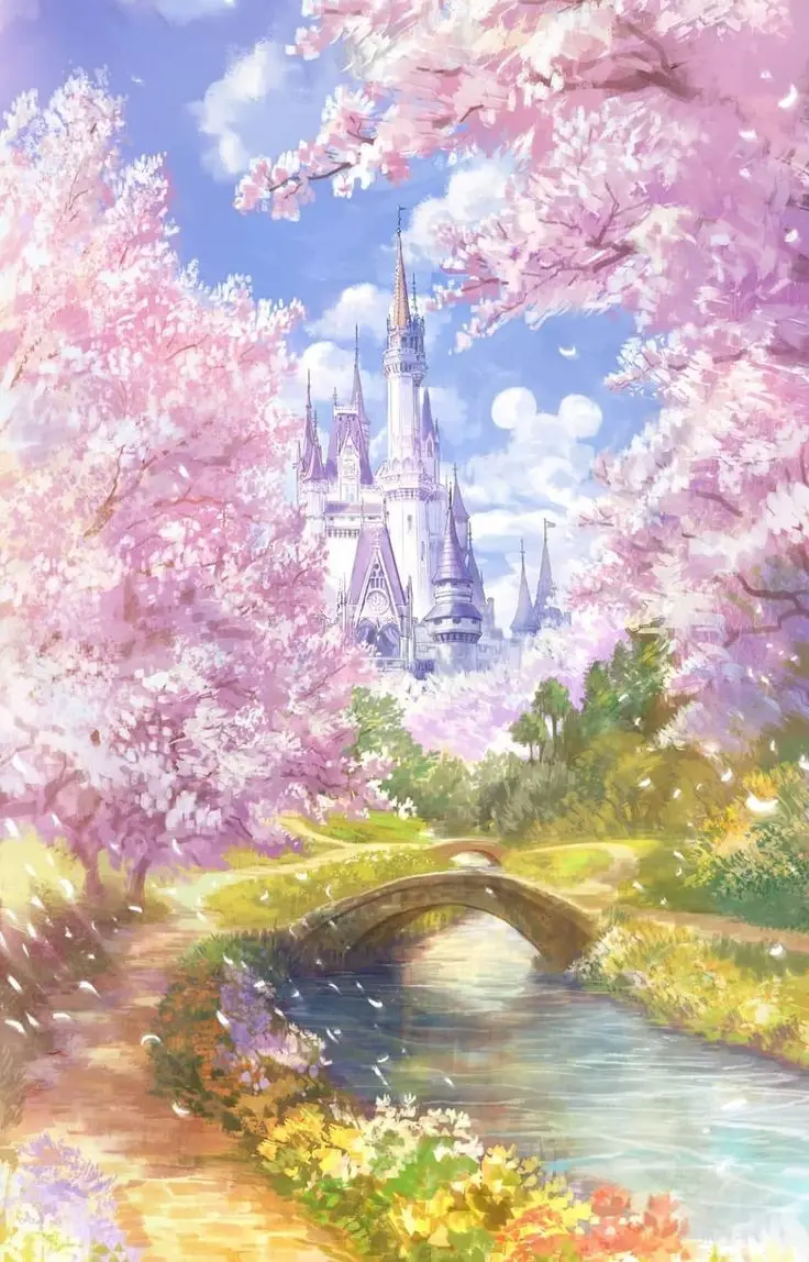 Hình nền hoa anh đào anime tuyệt đẹp cho máy tính 40