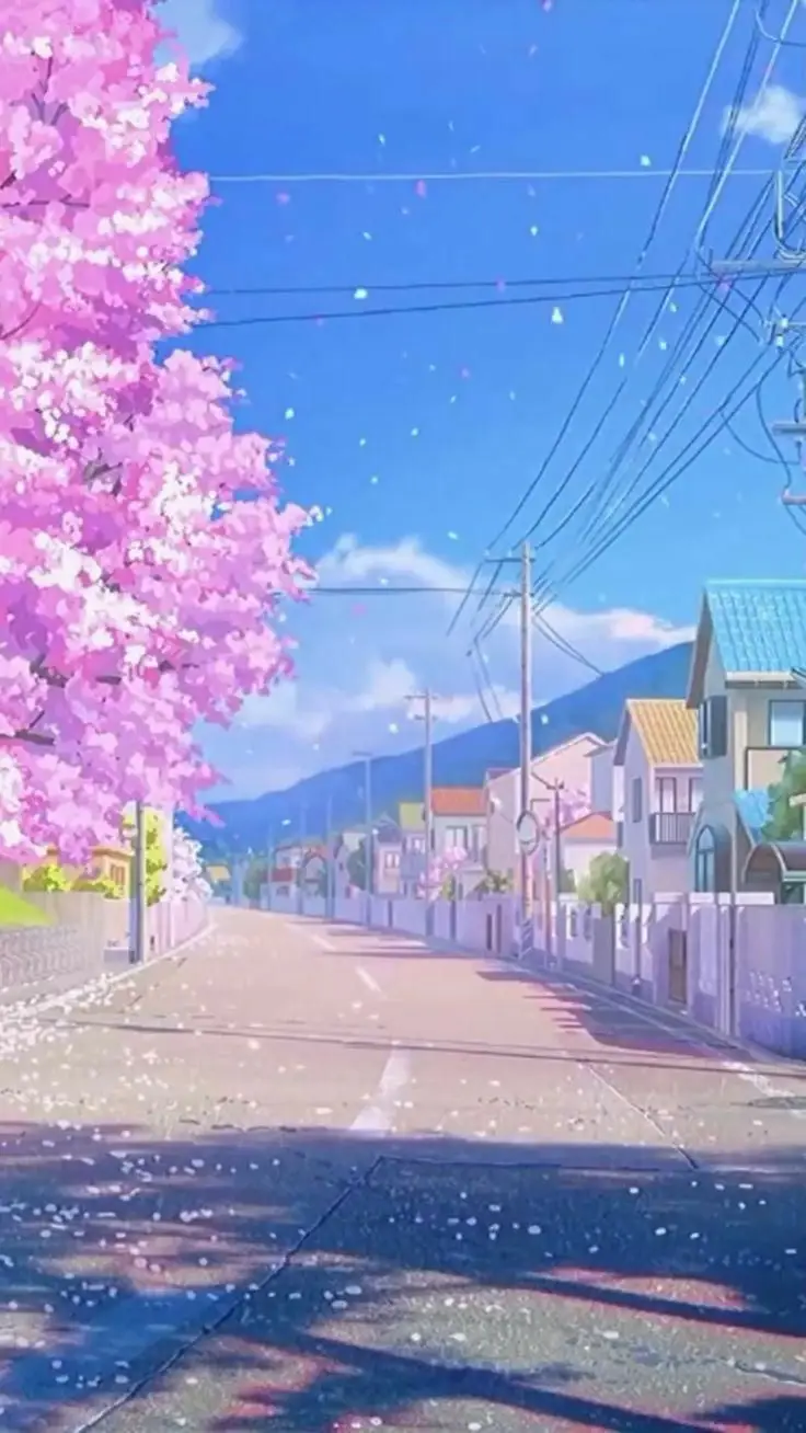 Hình nền hoa anh đào anime tuyệt đẹp cho máy tính 47
