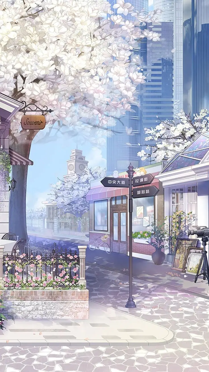 Hình nền hoa anh đào anime tuyệt đẹp cho máy tính 56