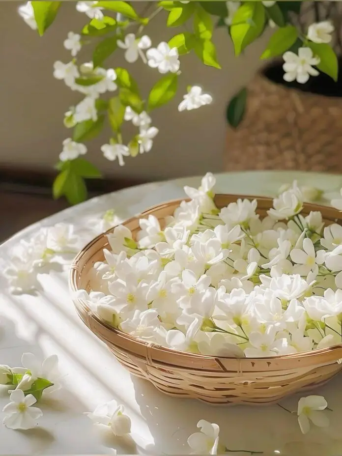 Hình nền hoa nhài đẹp cho không gian sống 12