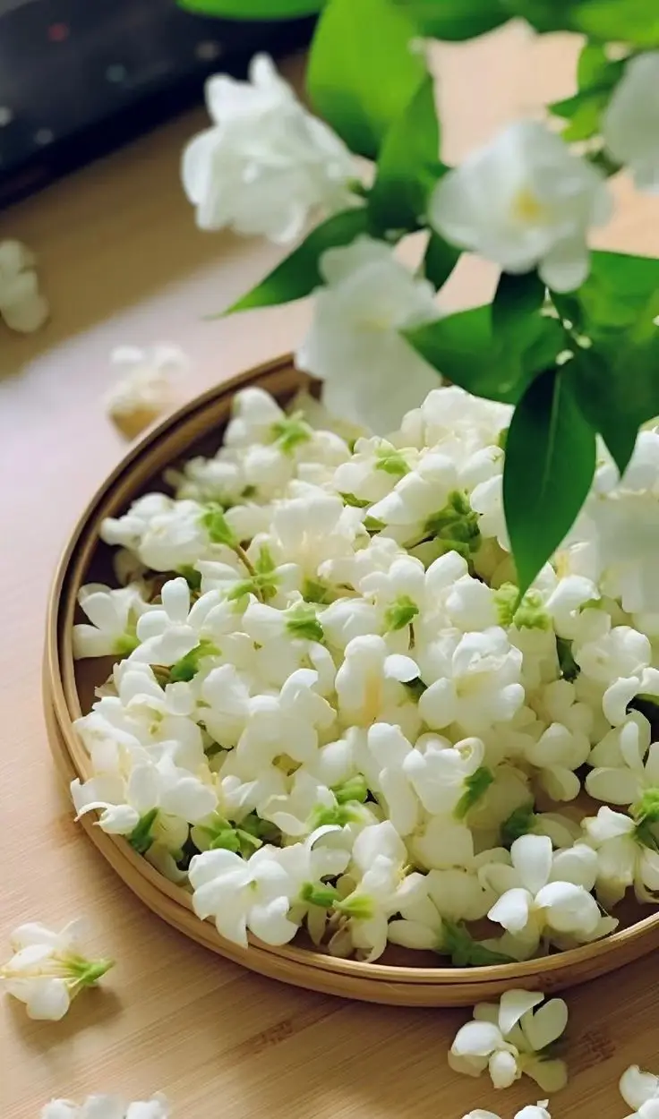 Hình nền hoa nhài đẹp cho không gian sống 29