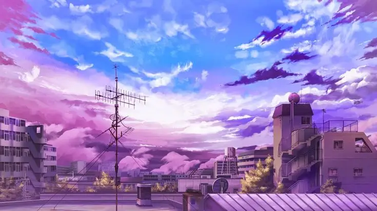 Hình nền hoàng hôn anime - Vẻ đẹp lãng mạn của phía chân trời 2