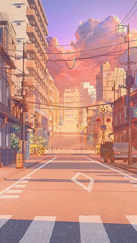 Hình nền hoàng hôn anime - Vẻ đẹp lãng mạn của phía chân trời 18