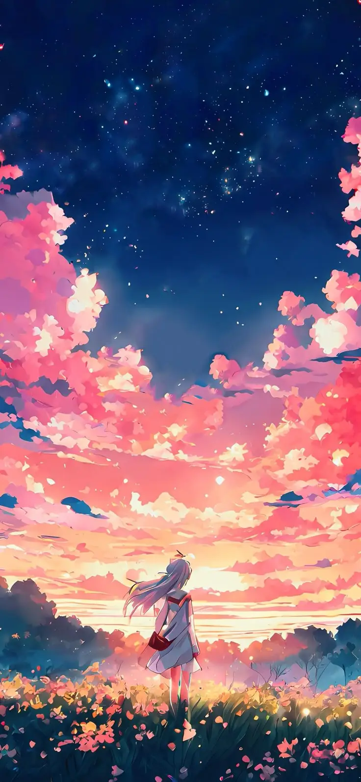 Hình nền hoàng hôn anime - Vẻ đẹp lãng mạn của phía chân trời 40