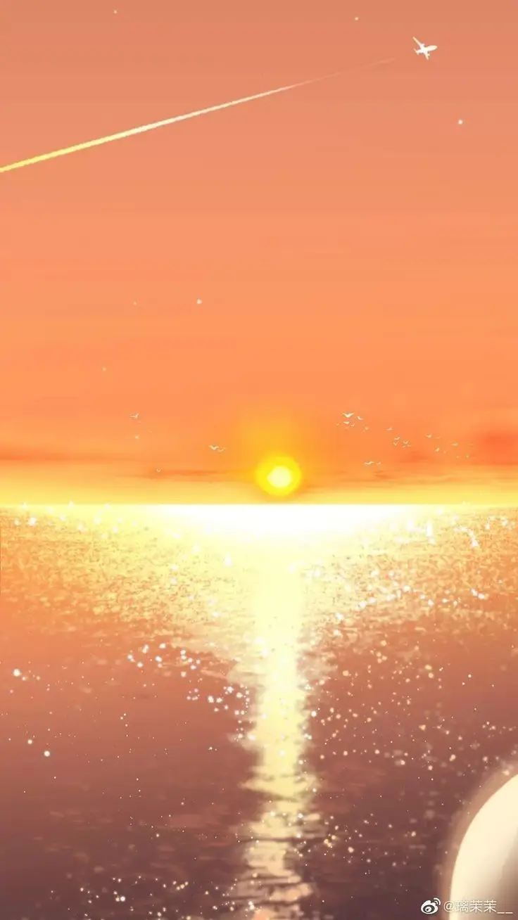 Hình nền hoàng hôn anime - Vẻ đẹp lãng mạn của phía chân trời 43
