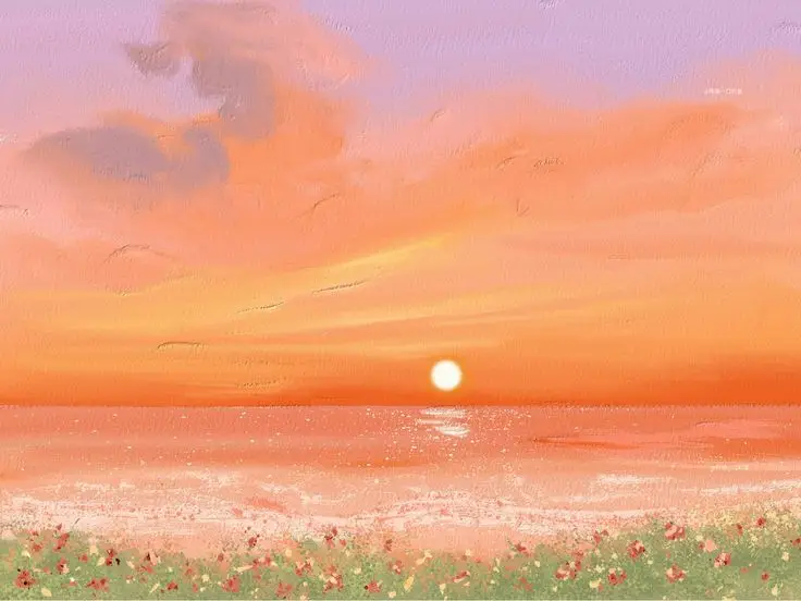 Hình nền hoàng hôn anime - Vẻ đẹp lãng mạn của phía chân trời 47