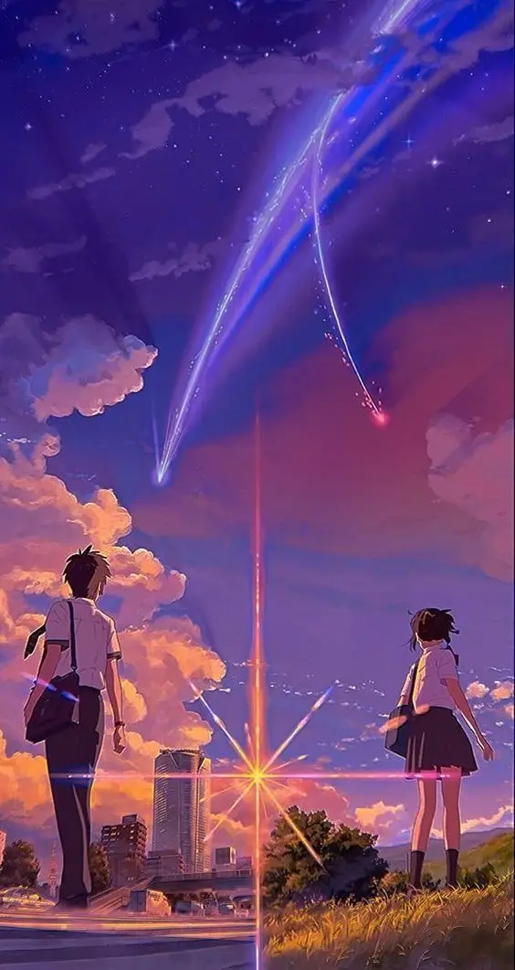 Hình nền hoàng hôn anime - Vẻ đẹp lãng mạn của phía chân trời 55