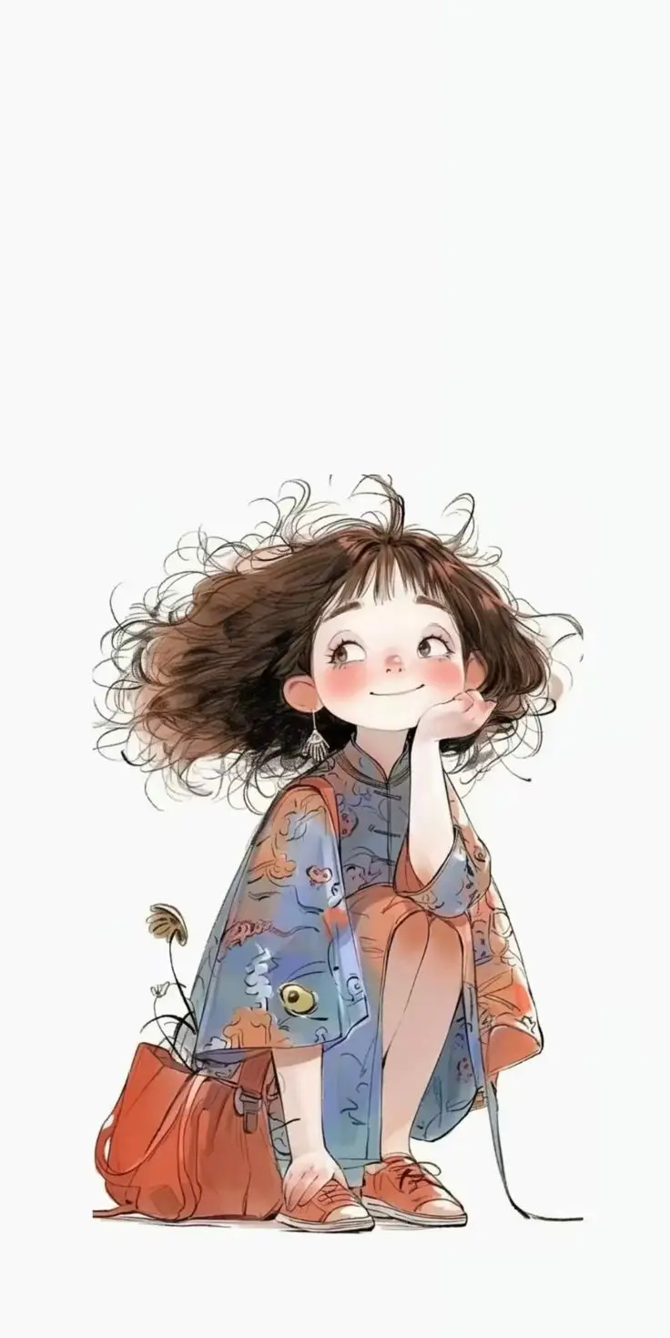 Hình nền điện thoại cô gái cute dễ thương đáng yêu 16