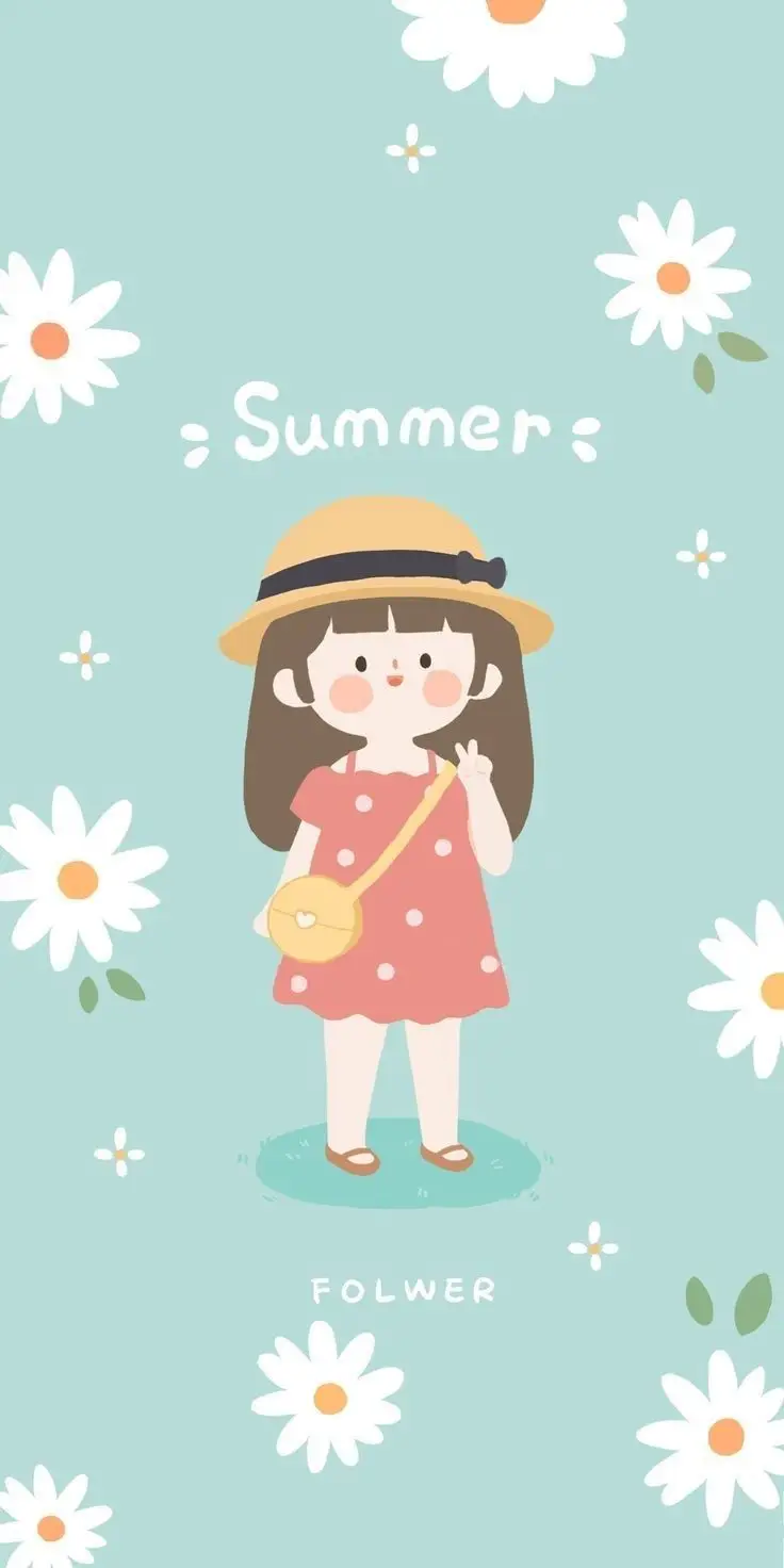 Hình nền điện thoại cô gái cute dễ thương đáng yêu 28