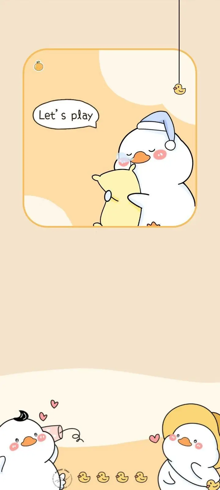 Hình nền điện thoại con vịt cute siêu dễ thương 26