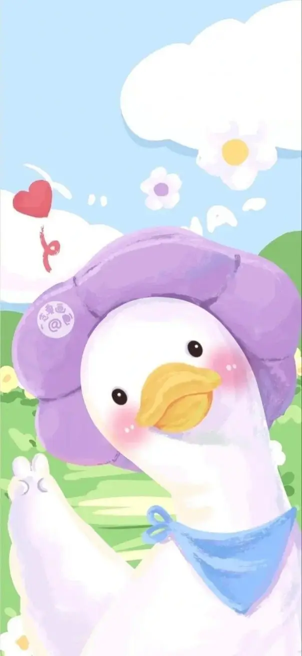 Hình nền điện thoại con vịt cute siêu dễ thương 28