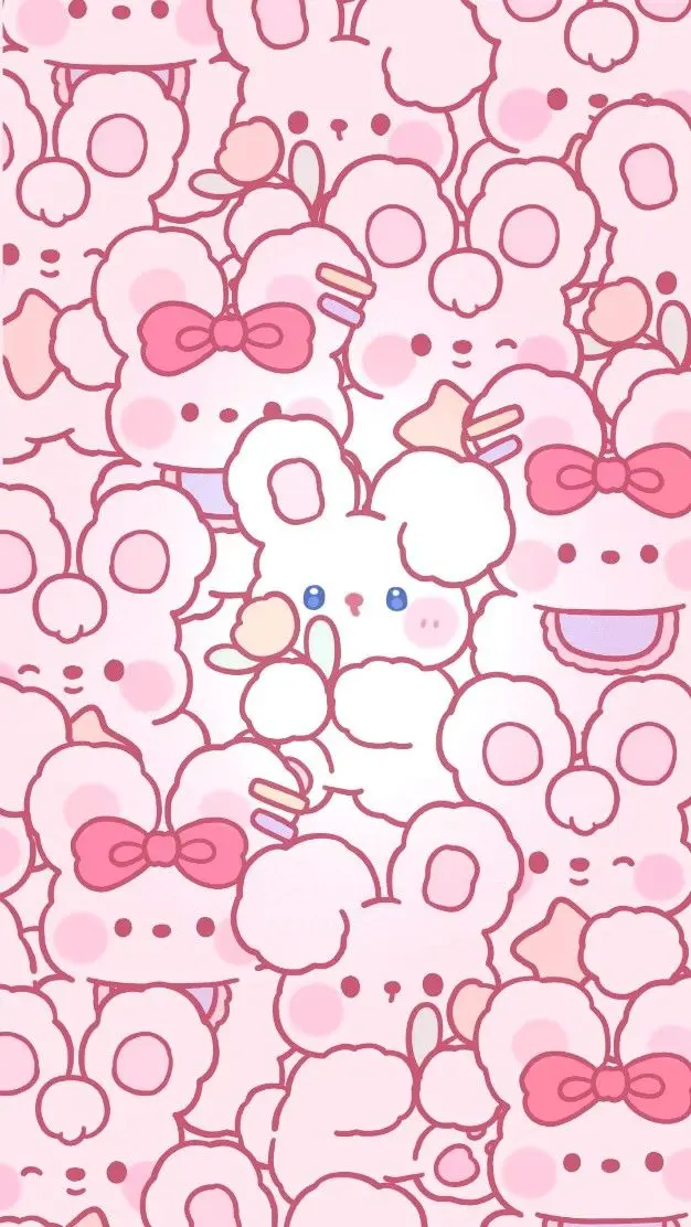 Bộ hình nền điện thoại cute màu hồng cho các cô nàng 1
