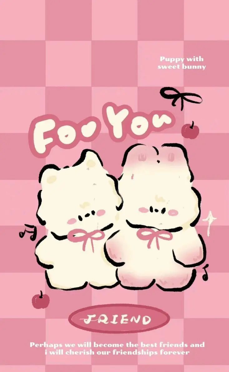 Bộ hình nền điện thoại cute màu hồng cho các cô nàng 8