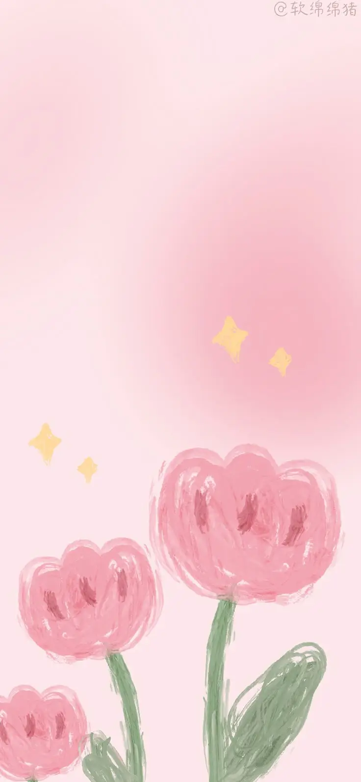 Bộ hình nền điện thoại cute màu hồng cho các cô nàng 23