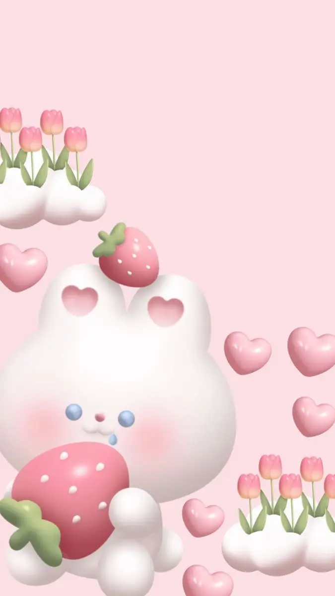 Bộ hình nền điện thoại cute màu hồng cho các cô nàng 29