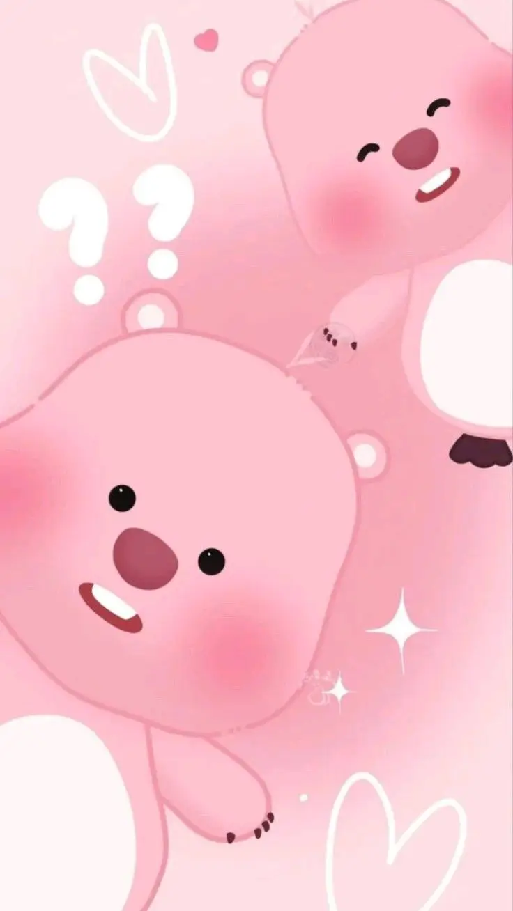 Bộ hình nền điện thoại cute màu hồng cho các cô nàng 32