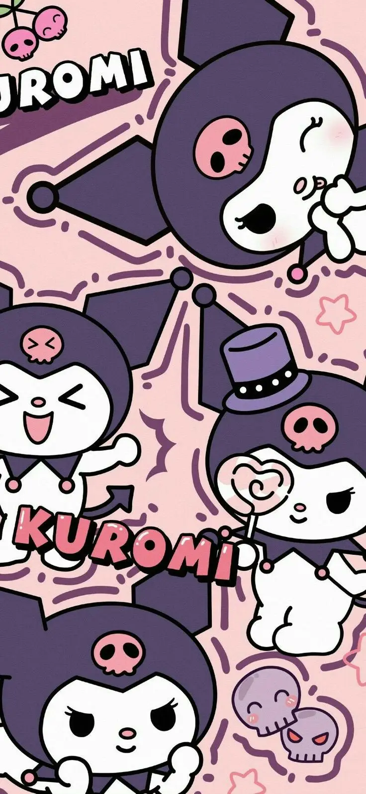 Hình Nền Điện Thoại Kuromi: Chất Xu hướng Đầy Năng Lượng 12