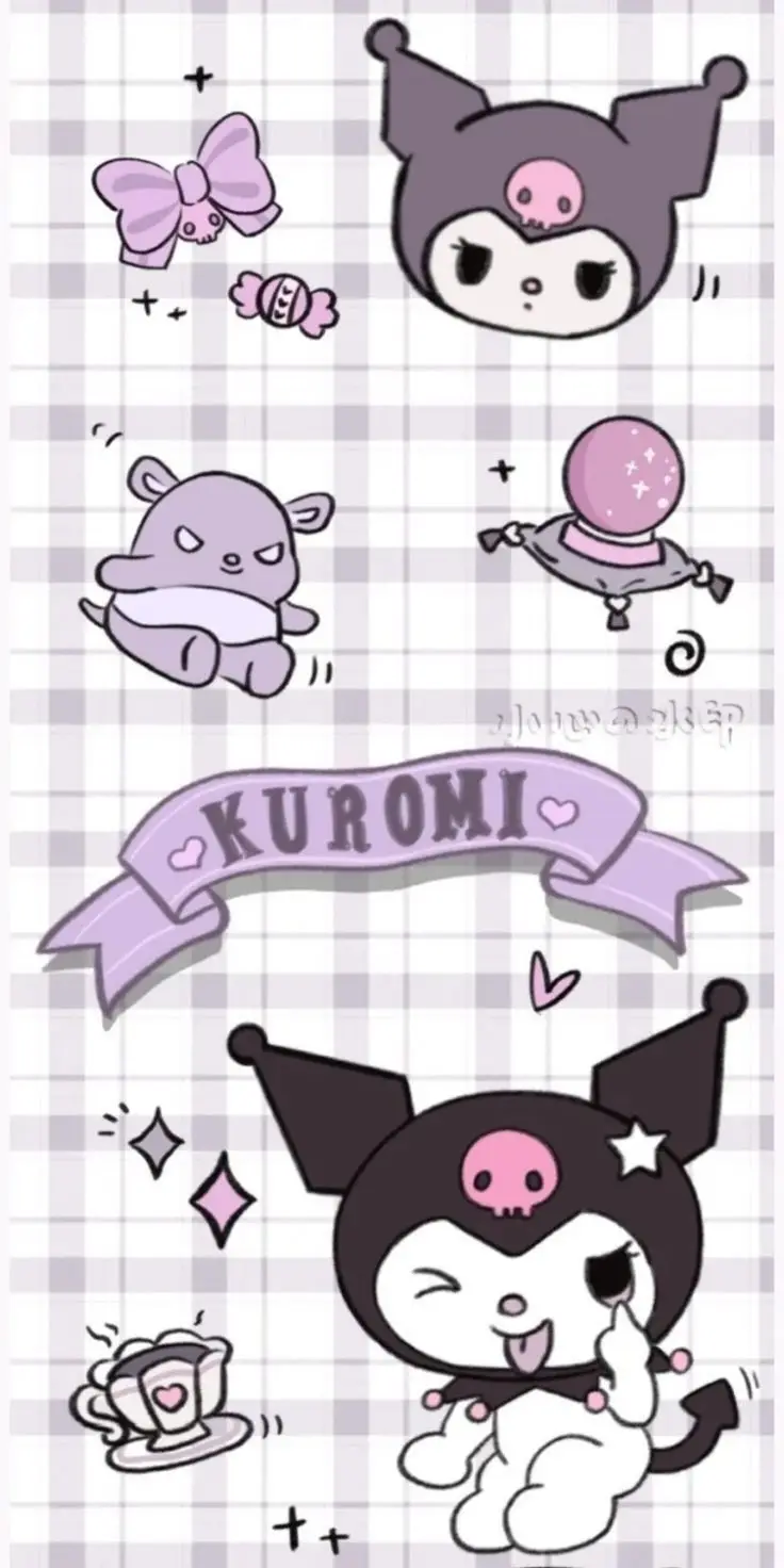 Hình Nền Điện Thoại Kuromi: Chất Xu hướng Đầy Năng Lượng 14