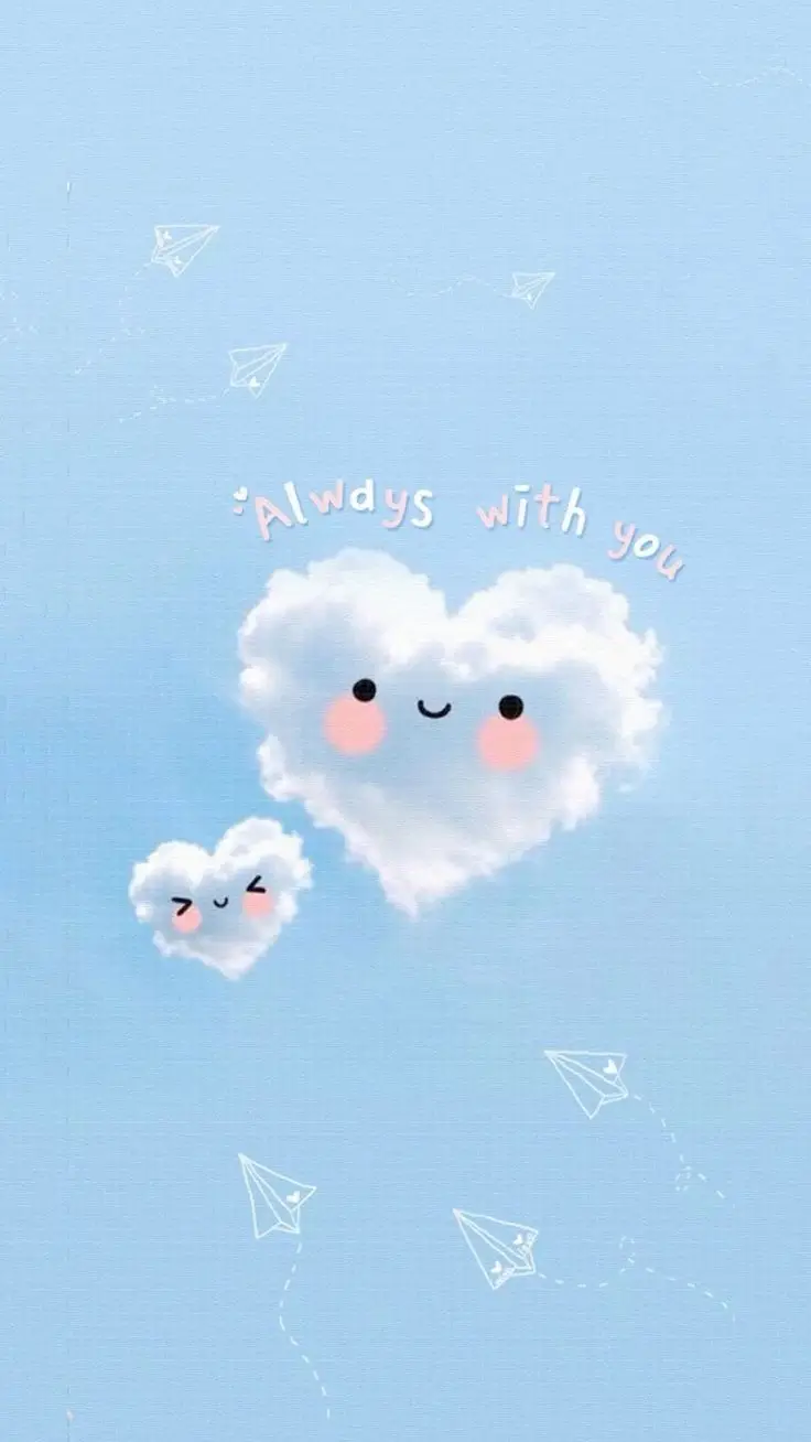 Hình nền điện thoại màu xanh dương cute cho bạn 30