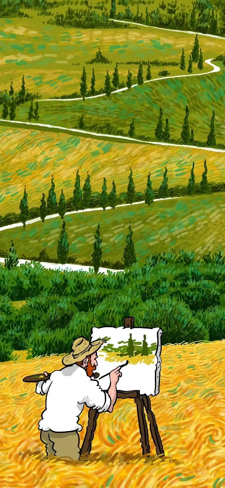 Hình nền điện thoại Van Gogh - Khám phá nghệ thuật qua từng hình ảnh 6