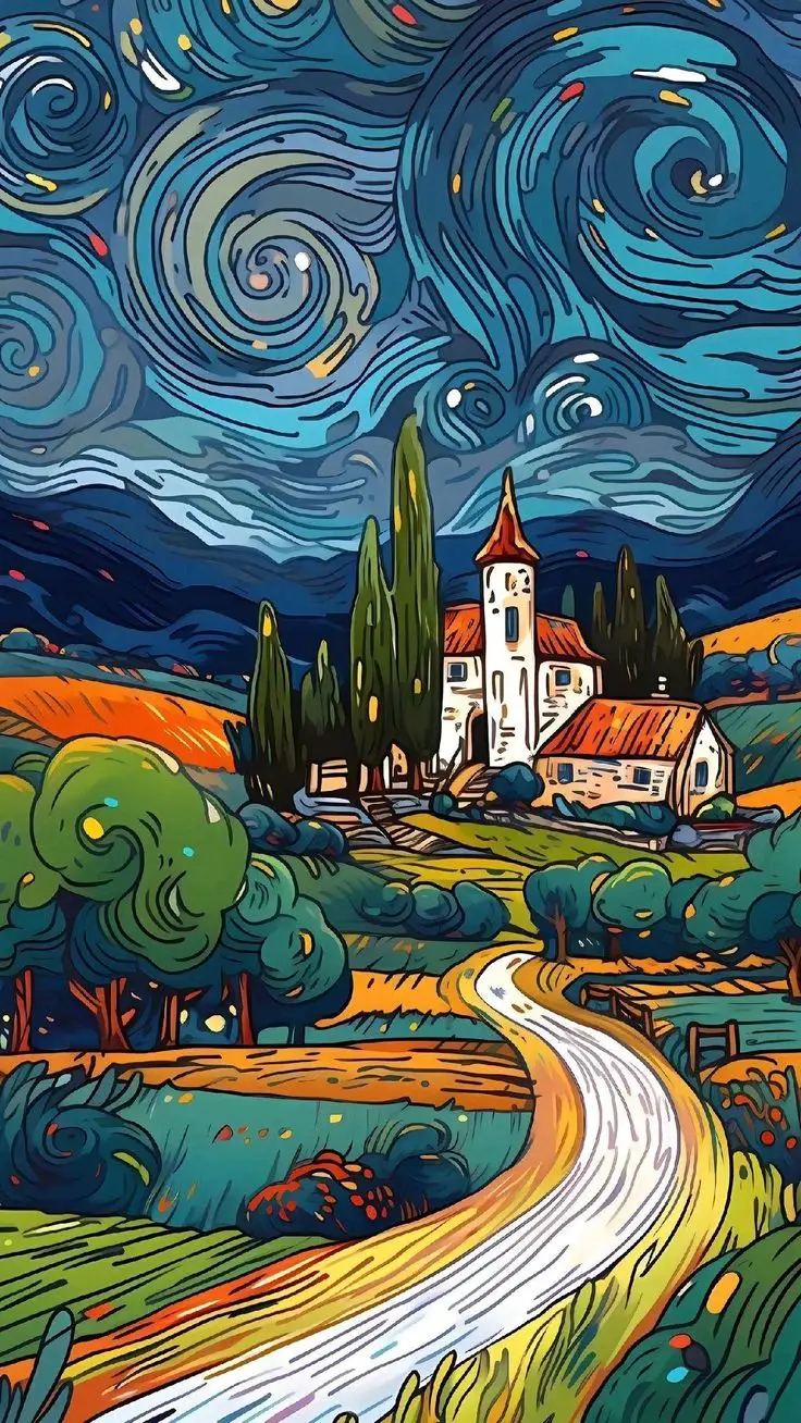 Hình nền điện thoại Van Gogh - Khám phá nghệ thuật qua từng hình ảnh 18