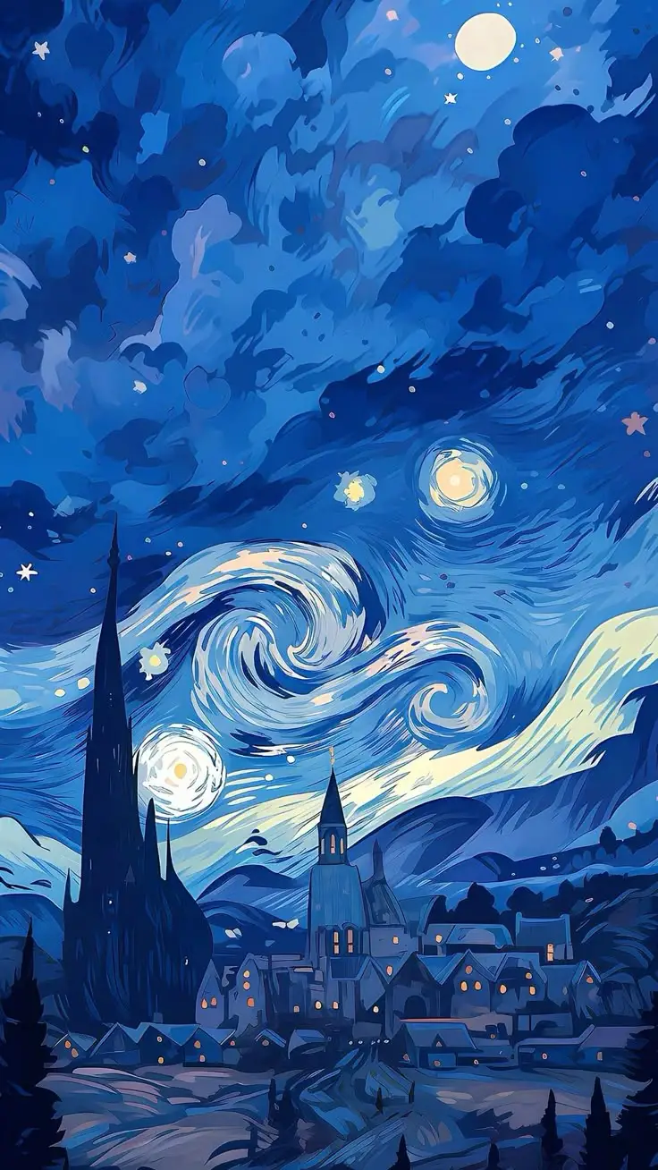Hình nền điện thoại Van Gogh - Khám phá nghệ thuật qua từng hình ảnh 23